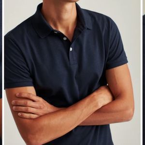 Bonobos Classic Pique Polo Heather Blue Ink Men’s M Slim Fit